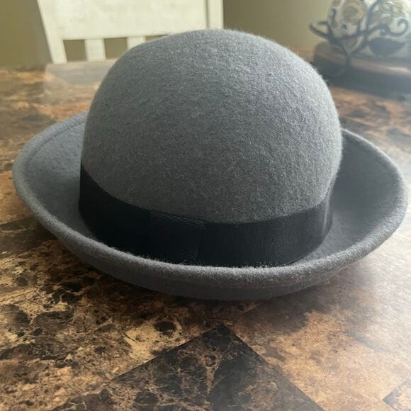 Vintage Casual British Style Round Top Curled Wool Hat - Picture 2 of 10